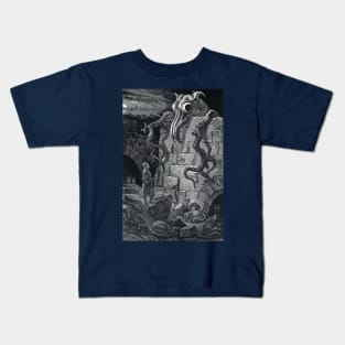 The Gnarled Monster - Gustave Dore Kids T-Shirt